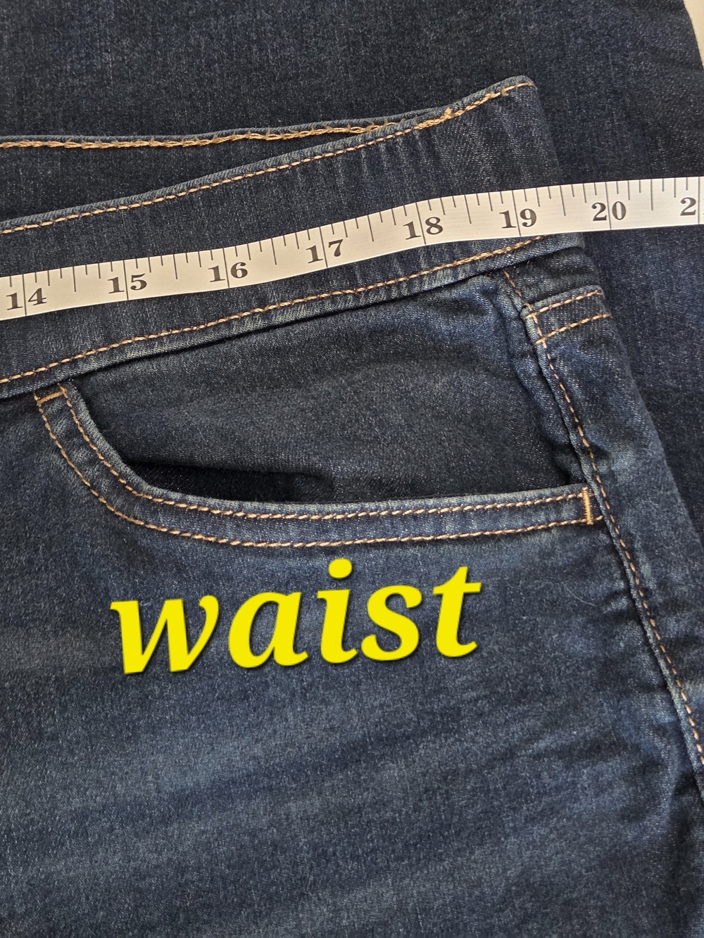 EVRI Indigo Blue Stretch Jeggings - Slim Waistband - Picture 6 of 13